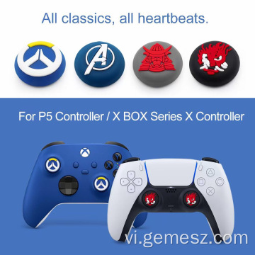 Màu sắc ngón tay cái Grips Caps Cover Silicone cho PS5